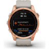 Часы GARMIN FENIX 7S SOLAR ROSE GOLD WITH LIGHT SAND BAND 11157