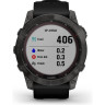 Часы GARMIN FENIX 7 Sapphire карбон серый с силиконовым ремешком 010-02541-11G